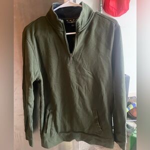 Club Room Olive Zip-Up Sweater